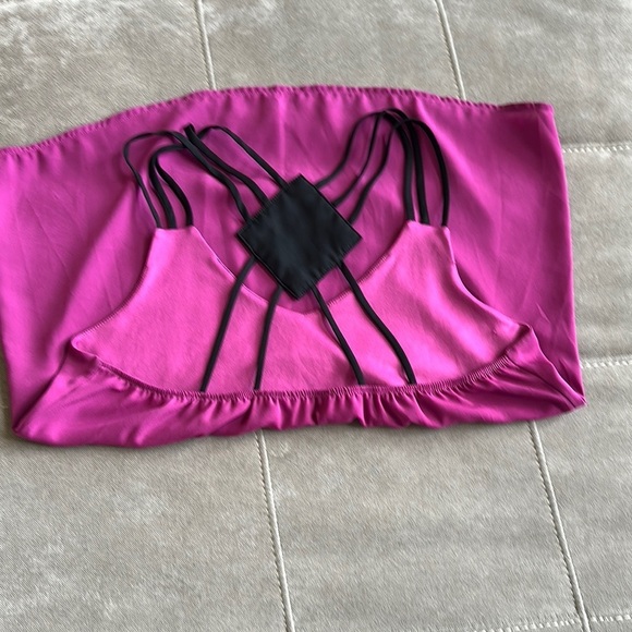 Charming Charlie Pink and Purple Backless Camisole - Picture 4 of 6